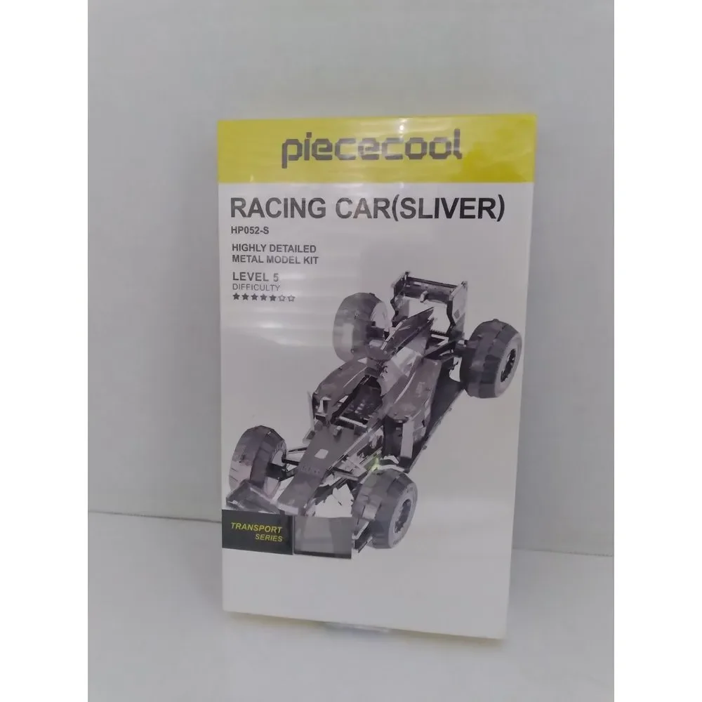 Piececool Racing Car‎ 3D Metal Model Kit - Silver Formula 1 DIY Assembly Level 5